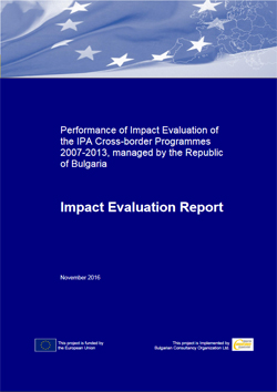 Оценка на влијанието на ИПА Програмите за прекугранична соработка  2007-2013
